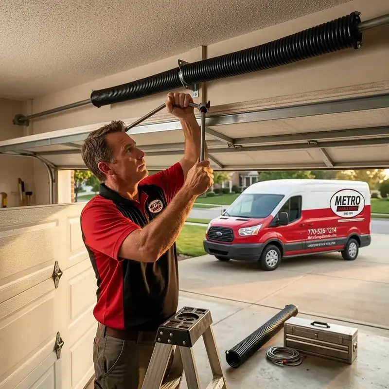 Garage door spring replacement when repair won't hold